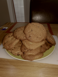 plate of cbd cookies made with thehealthsource cbd oil