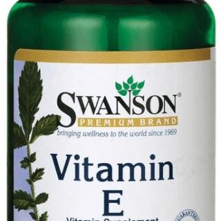 Swanson Vitamin E - 400IU - 60 softgels bottle