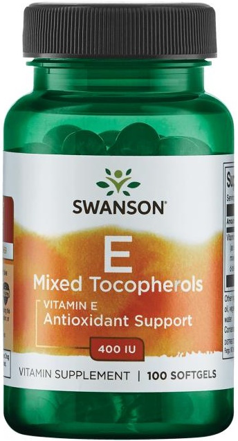 Swanson Vitamin E - Mixed Tocopherols- Antioxidant -100 softgels - 400 IU