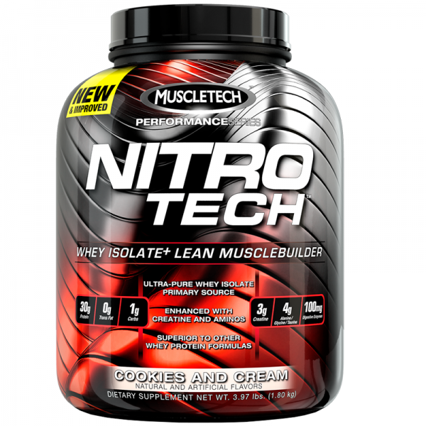 Nitro-Tech | MuscleTech | 1800g cookies and cream