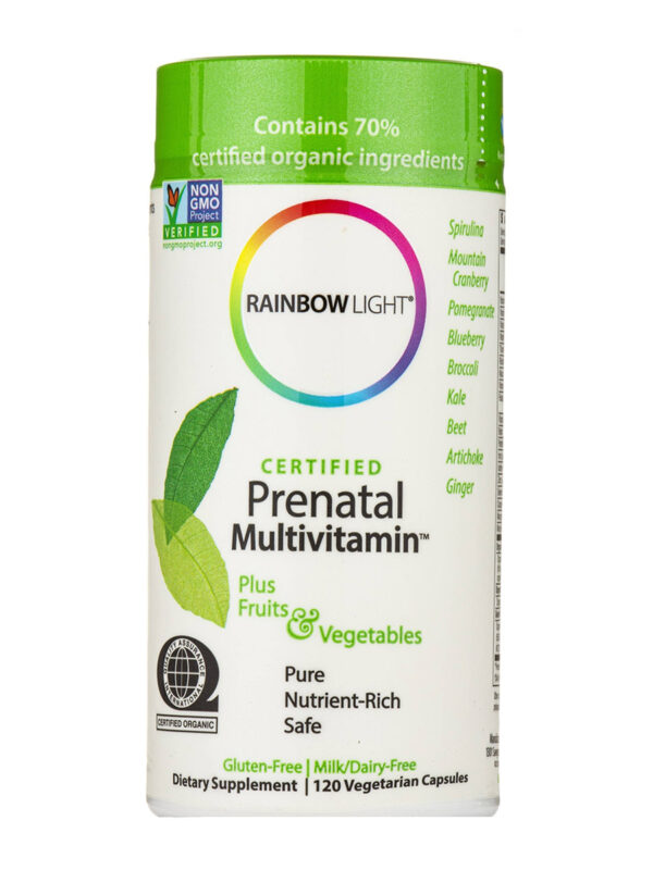 Rainbow Light Prenatal Multivitamin Certified - 120 vcaps