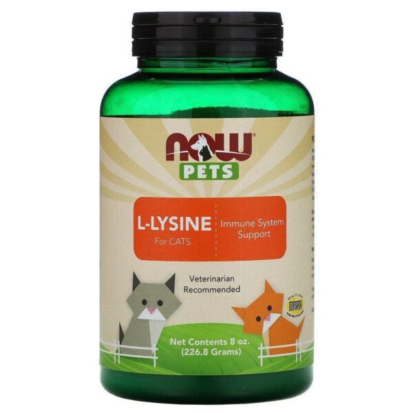 now foods Pets, L-Lysine for Cats - 226 g