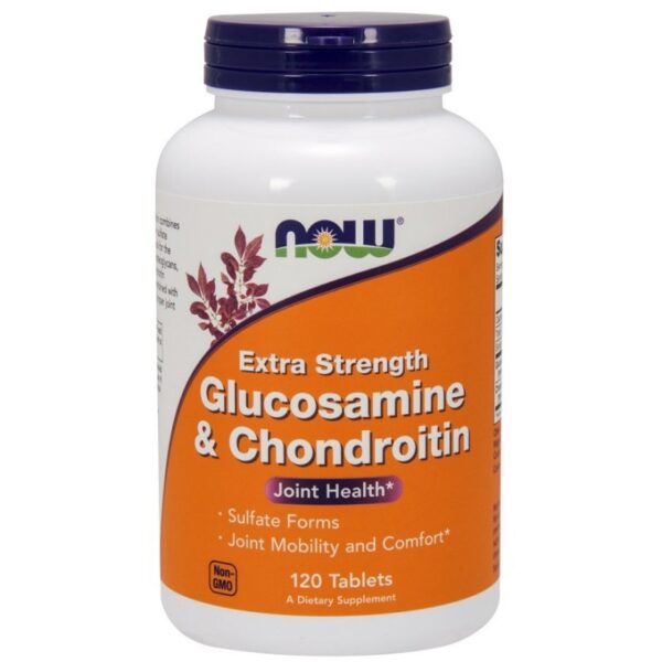 Extra Strength Glucosamine and Chondroitin Joint health | Now Foods | 60 tablets