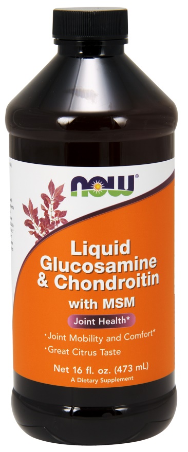 Glucosamine & Chondroitin with MSM Liquid NOW Foods