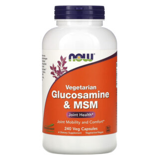 Glucosamine & MSM Vegetarian | 240 Vegetarian Caps | NOW Foods
