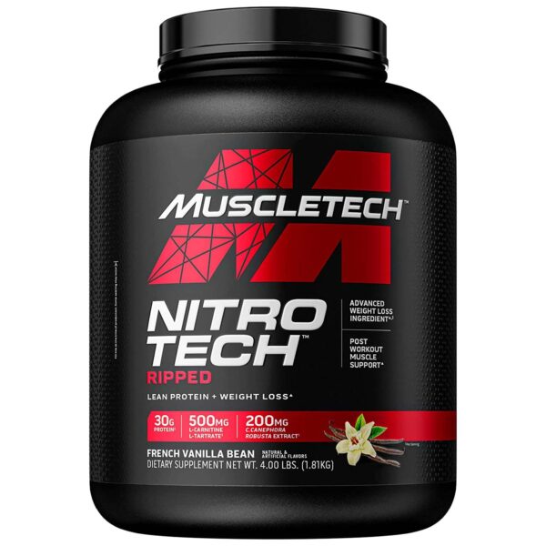 muscletech nitro tech french vanilla bean 1.8