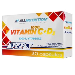 Allnutrition Vitamin C and D3 - 30 capsules