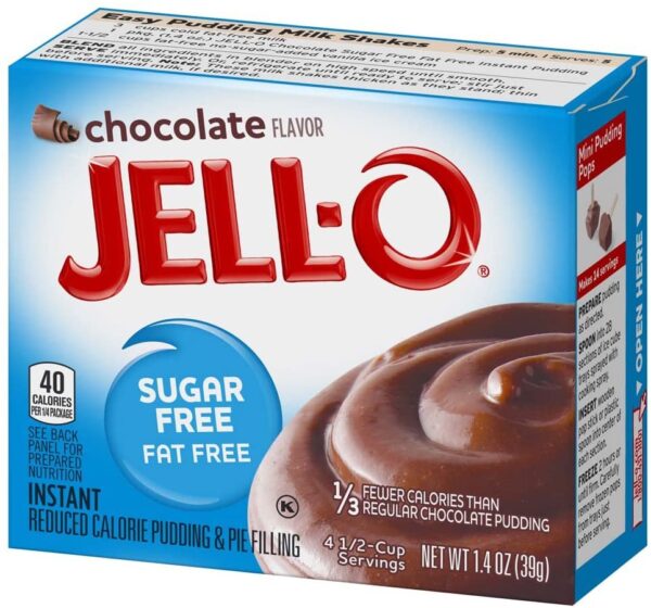 jell-o instant sugar-free pudding & pie filling chocolate